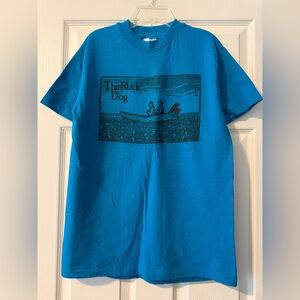 The Black Dog Blue & Black Crew Neck T-Shirt